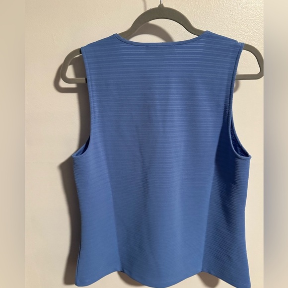 💥Michael Kors Periwinkle Blue Lace-Up Top - Picture 8 of 9